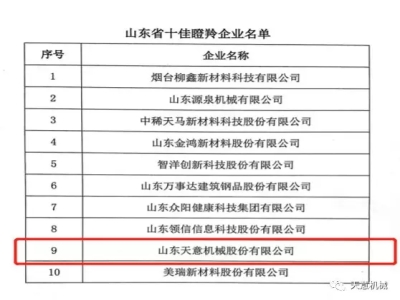 最准马网站资料免费荣获“山东省十佳瞪羚企业”称号